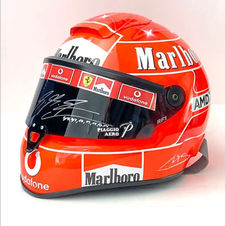 Michael Schumacher Race Worn Helmet Signed